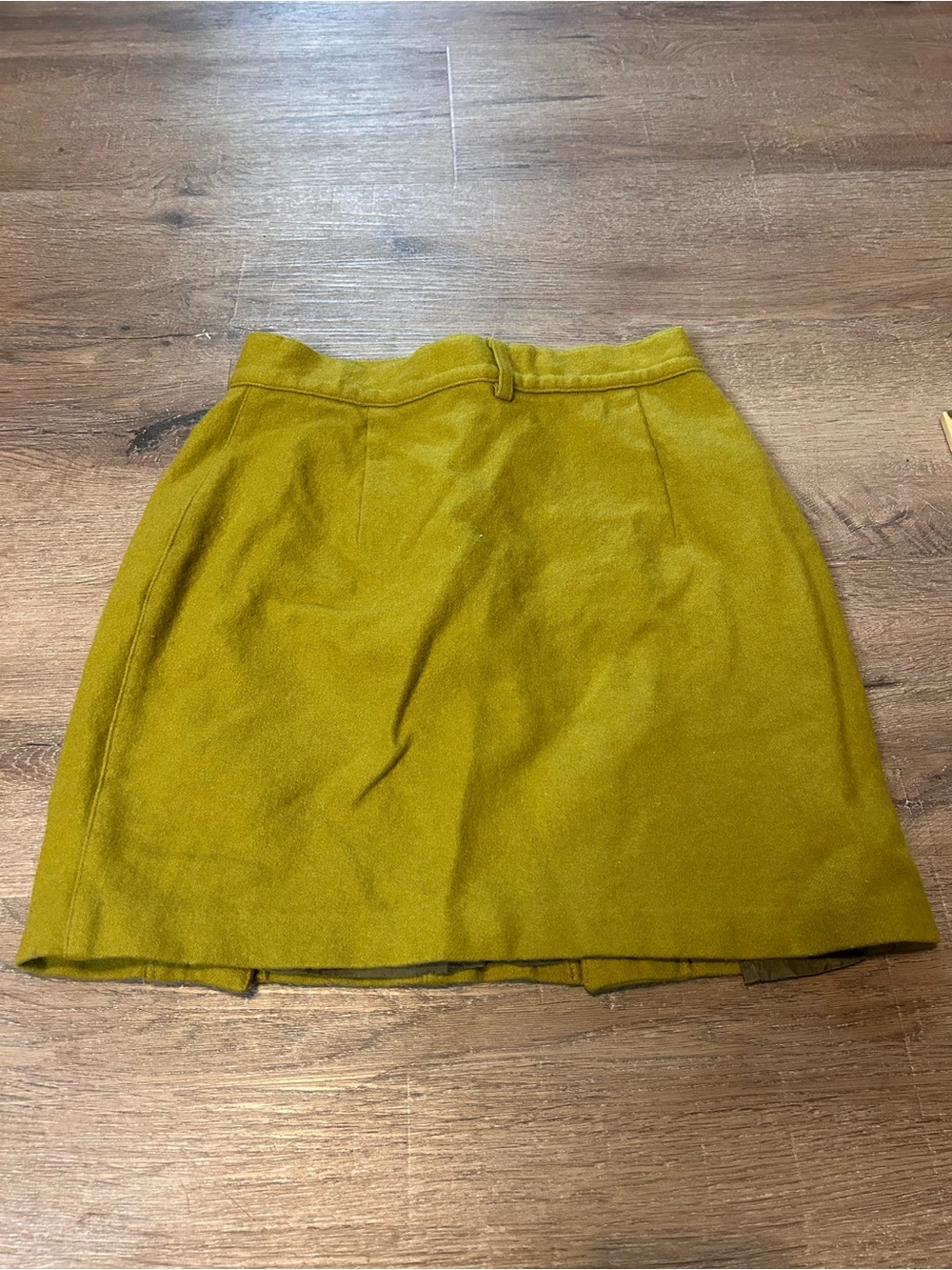 United Colors of Benetton Vintage Mini Skirt Womens Size 42 Olive Green - Picture 9 of 10